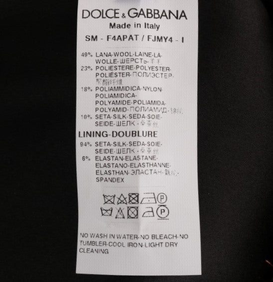 Dolce &amp; Gabbana kultainen musta lyhyt minihame