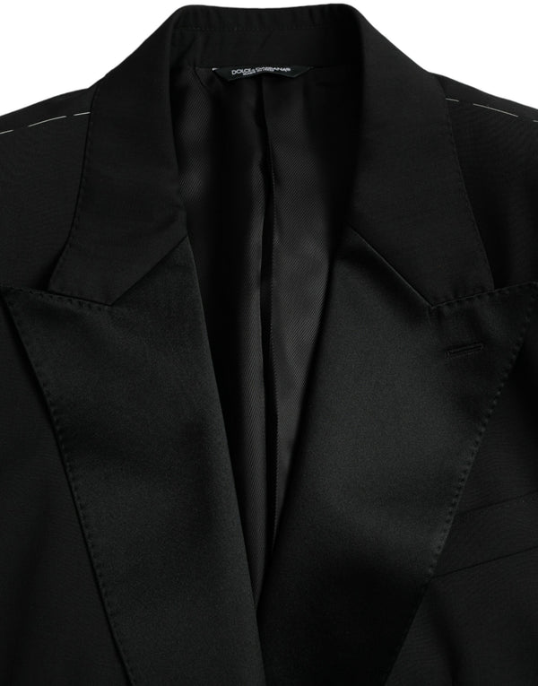 Dolce & Gabbana Black SICILIA Single Breasted Coat Blazer
