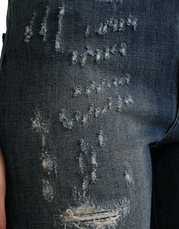 Dolce & Gabbana Elegant High Waist Stretch Denim Jeans