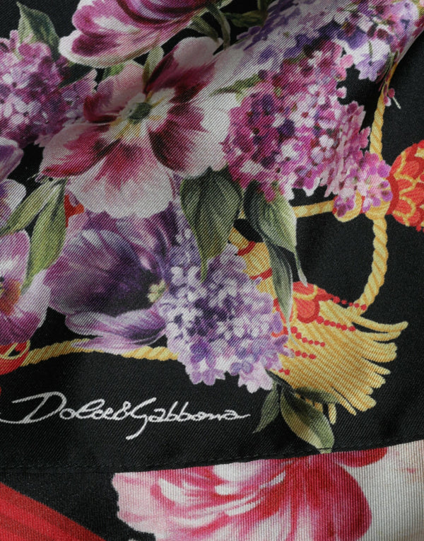 Dolce & Gabbana Elegant Floral Silk Maxi Dress
