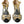 Dolce & Gabbana Black Suede Gold Embellished Heels Pump Shoes