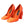 Dolce & Gabbana Orange Patent Leather Logo Heels Pumps Shoes