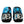 Dolce & Gabbana Blue Sequin Logo Slides Sandals Shoes