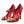 Dolce & Gabbana Red Leather Embellished Mary Jane Pumps Heels Shoes