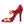 Dolce & Gabbana Red Leather Embellished Mary Jane Pumps Heels Shoes