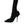 Dolce & Gabbana Black Stiletto Heels Mid Calf Boots Shoes