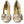 Dolce & Gabbana Gold Jacquard Crystals Heels Pumps Shoes