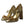 Dolce & Gabbana Gold Leather Crystal Mary Janes Pumps Shoes