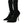 Dolce & Gabbana Black Stiletto Heels Mid Calf Boots Shoes