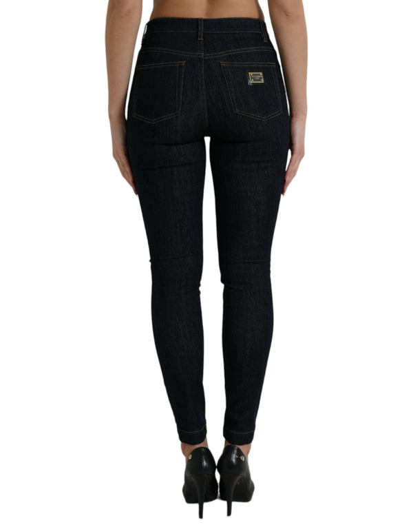 Dolce & Gabbana Sleek Mid-Waist Stretch Denim Jeans