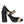 Dolce & Gabbana Black Brocade Mary Janes Crystal Pumps Shoes