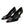 Dolce & Gabbana Black Leather BOOM Patch Heels Pumps Shoes