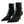 Dolce & Gabbana Black Eel Leather Logo Short Boots Shoes