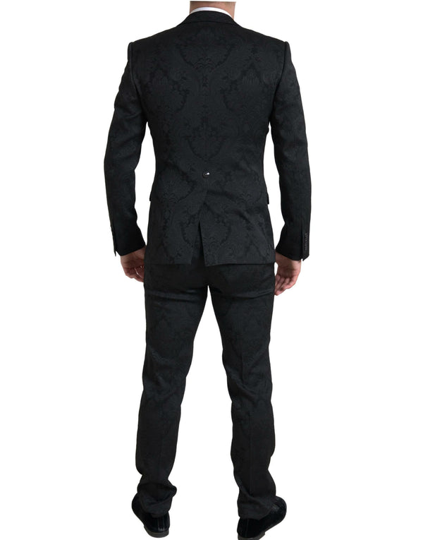 Dolce &amp; Gabbana musta 2-osainen yksirivinen MARTINI-puku