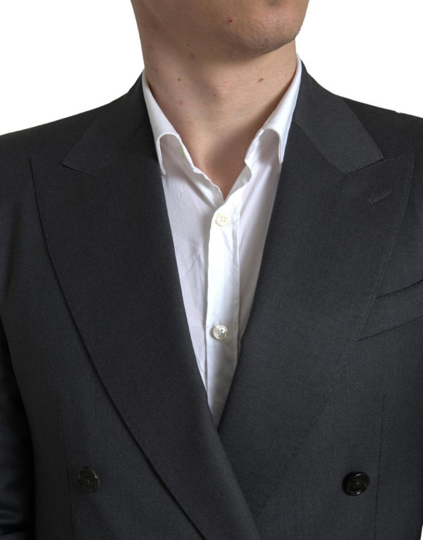 Dolce &amp; Gabbana Grey 2-osainen kaksirivinen SICILIA-puku
