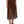 Dolce & Gabbana Brown Polyester Pleated High Waist Midi Skirt