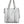 Brunello Cucinelli White Leather Logo Shoulder Strap Shopping Tote Bag