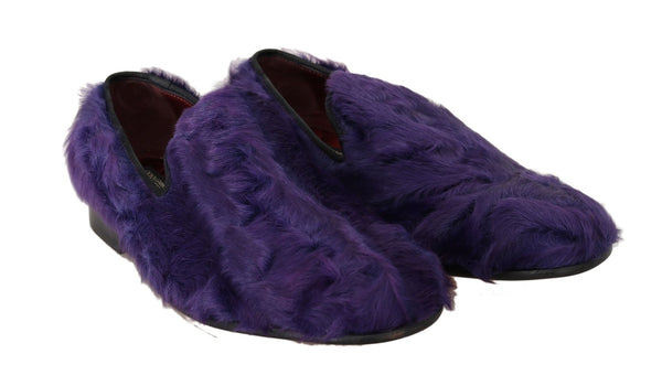 Dolce &amp; Gabbana Purple lampaan turkisnahkaiset loaferit