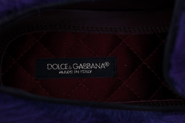 Dolce &amp; Gabbana Purple lampaan turkisnahkaiset loaferit