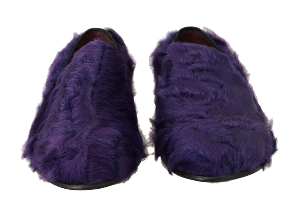 Dolce &amp; Gabbana Purple lampaan turkisnahkaiset loaferit