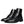 Dolce & Gabbana Black Leather Lace Up Mid Calf Boots Shoes