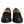 Dolce & Gabbana Black Leather Low Top Portofino Sneakers Shoes