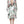 Dolce & Gabbana White Silk Floral Print A-line Midi Dress