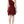 Dolce & Gabbana Red One Shoulder Pleated A-line Mini Dress