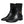 Dolce & Gabbana Black Leather Logo Mid Calf Boots Shoes