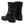 Dolce & Gabbana Black Leather Logo Mid Calf Boots Shoes