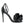 Dolce & Gabbana Black Leather Ankle Strap Heel Sandals Shoes