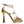 Dolce & Gabbana Gold Leather Baroque Heels Sandals Shoes