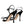 Dolce & Gabbana Black Leather Crystal Bow Heels Sandals Shoes