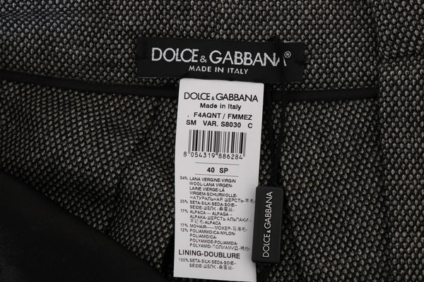 Dolce &amp; Gabbana harmaat villaiset korkeavyötäröiset minishortsit