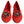 Dolce & Gabbana Red Lace Crystal Ballet Flats Loafers Shoes