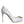 Dolce & Gabbana White Crystals Peep Toe Satin Pumps Shoes
