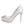Dolce & Gabbana White Crystals Peep Toe Satin Pumps Shoes