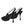 Dolce & Gabbana White Black Chevron Faux Pearl Slingback Shoes