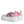 Dolce & Gabbana Pink White Canvas Logo Low Top Sneakers Shoes