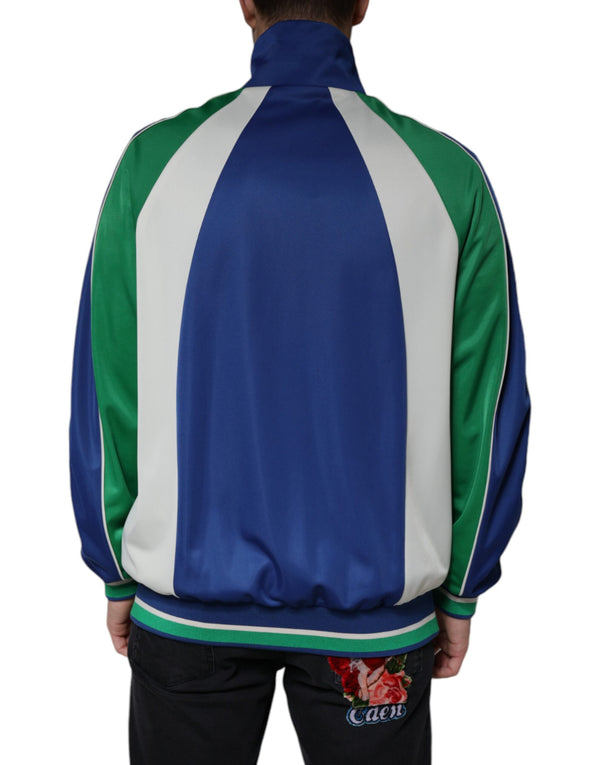 Dolce & Gabbana Multicolor Polyester Full Zip Bomber Jacket