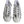 Dolce & Gabbana White Silver Low Top NS1 Sneakers Shoes