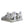 Dolce & Gabbana White Silver Low Top NS1 Sneakers Shoes