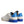 Dolce & Gabbana White Blue Perforated Low Top Sneakers Shoes