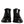 Dolce & Gabbana Black Leather Men Short Boots Lace Up Shoes