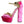 Dolce & Gabbana Pink Velvet Platform Ankle Strap Heel Sandals Shoes