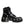 Dolce & Gabbana Black Leather Studded Trekking Boots Shoes