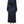 Ballantyne Dark Blue Long Sleeves Pleated A-line Maxi Dress