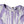 MSGM White Purple Patterned Viscose Short Sleeves Maxi Dress