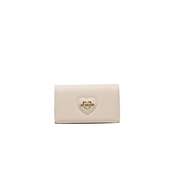 Love Moschino Beige Polyethylene Women Crossbody Bag