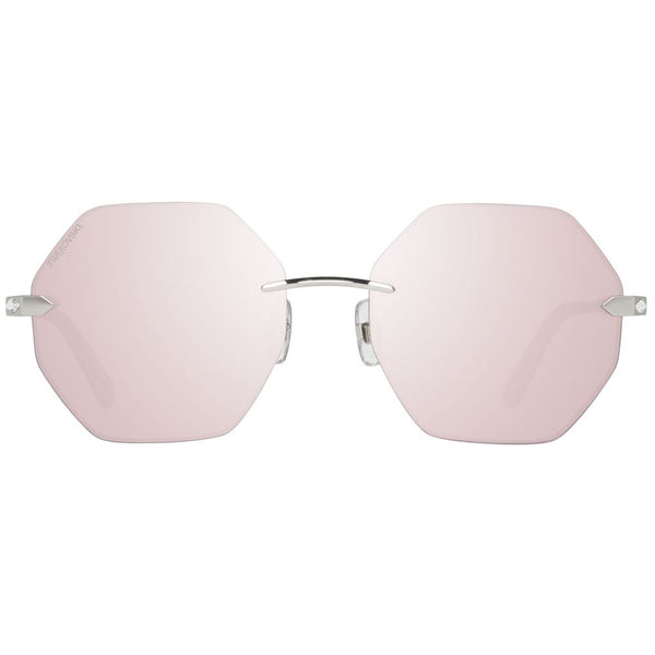 Swarovski Silver Metal Sunglasses